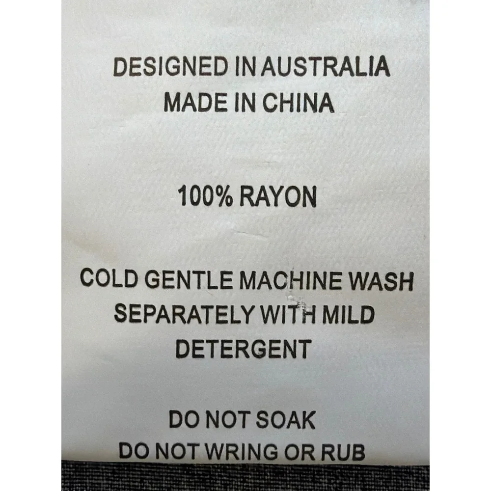Abel The Label Black White Strapless Smocked Tiered Maxi Dress M NWT